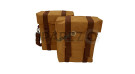 For Royal Enfield Goan Classic 350 Military Pannier Bags Desert Color and Mounting - SPAREZO
